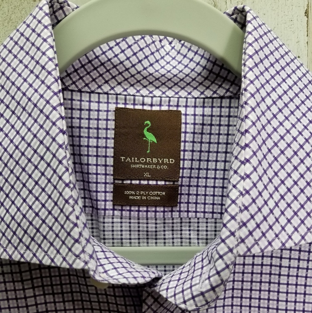 TAILORBRYD Size XL Button Down Long Sleeve Shirt